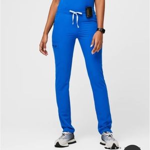Figs Royal Blue Yola Petite Skinny Scrub Pants